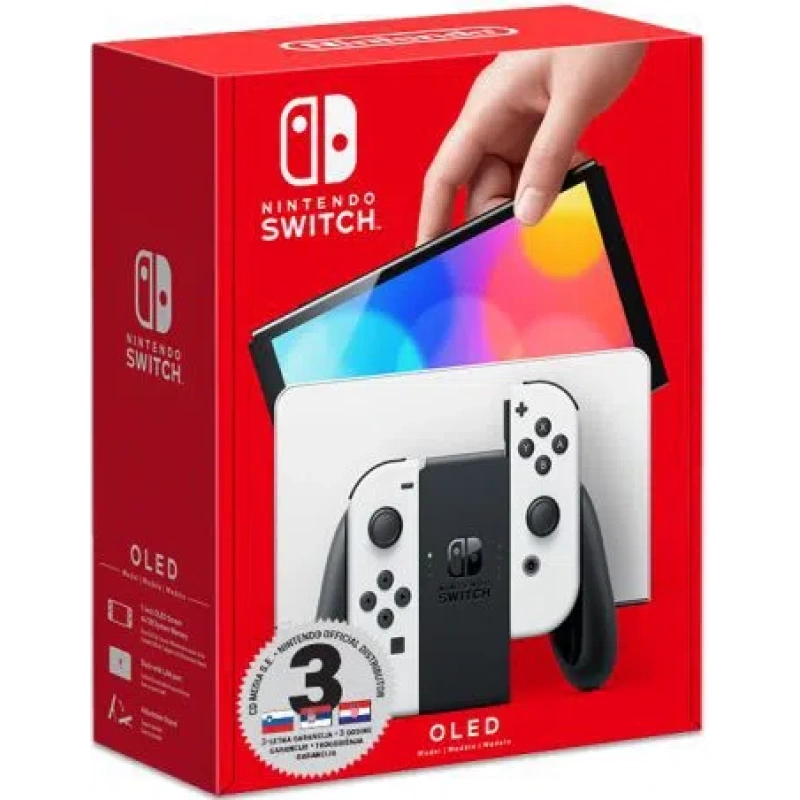 Nintendo Switch OLED Console - White Joy-Con ADG