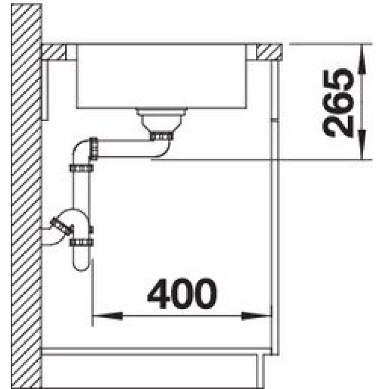 BLANCO LANTOS 45 S-IF Compact INOX 18/10 s dalj. upr.