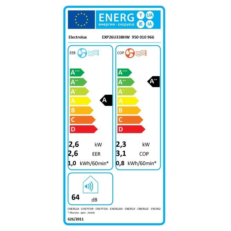 Electrolux EXP26U338HW prijenosni klima uređaj