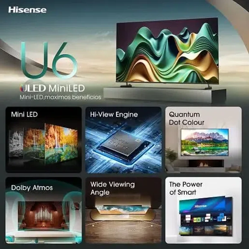 Hisense 55'' ULED MiniLED 55U6NQ 4K Smart TV