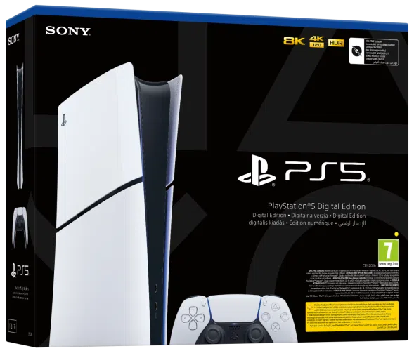 PlayStation 5 Slim Digital Edition D chassis + PS5 Dualsense Wireless Controller