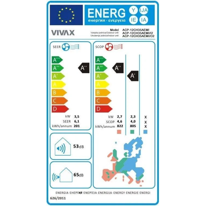 Vivax Klima uređaj 3,5kW M design