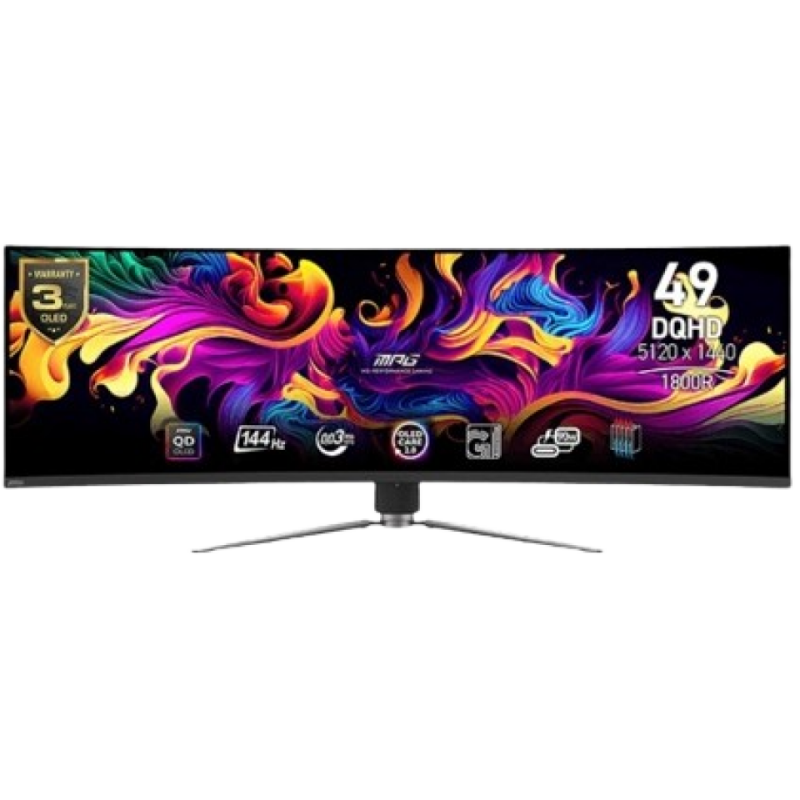 Monitor 49" MSI 491DQHD, DQHD, QD-OLED, 144Hz