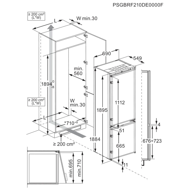 Electrolux ugradbeni hladnjak ENG7TE75S