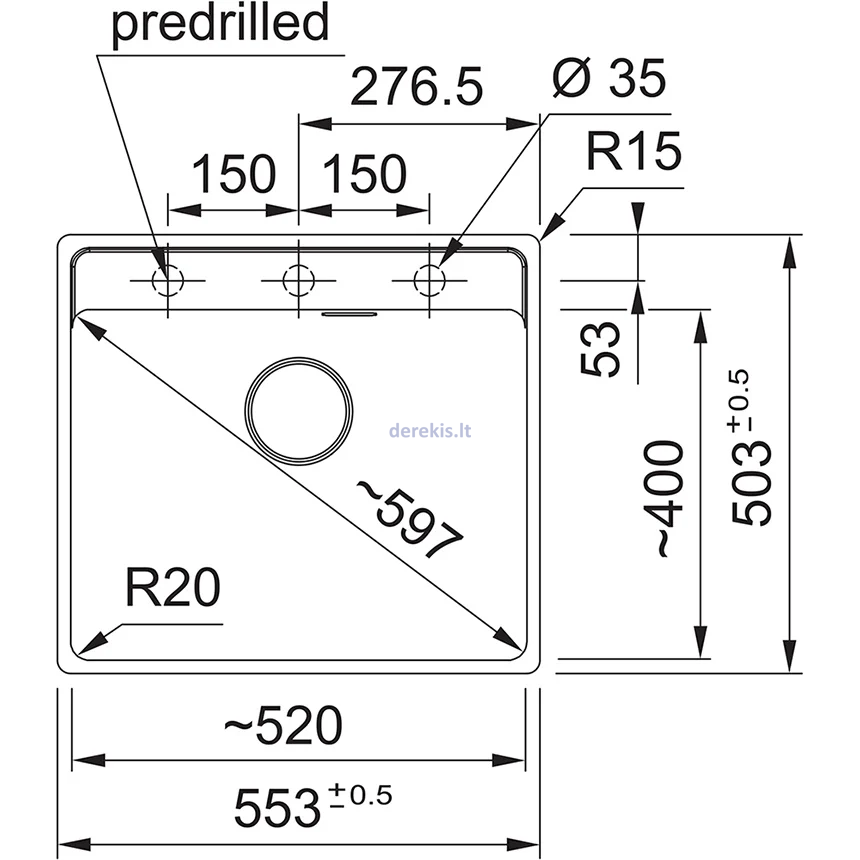 Franke sudoper Maris 2.0 – MRG 210-52 TL A