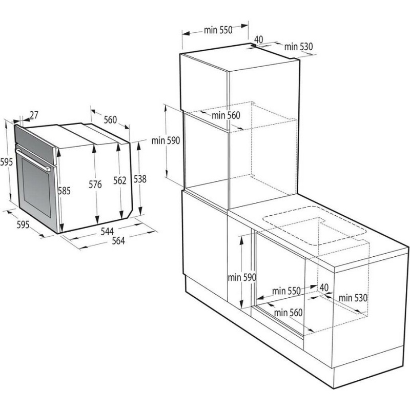 Gorenje BOP6737E02XK ugradbena pećnica