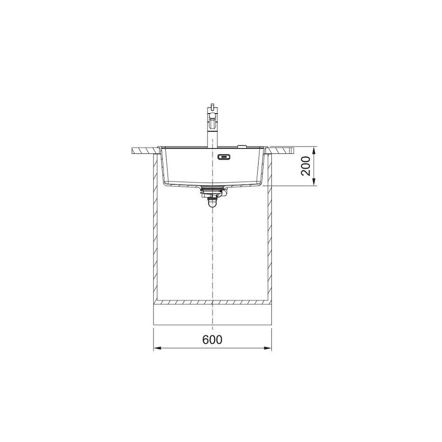 Sudoper Franke Maris 2.0 MRG 610-52 TL Black Collection
