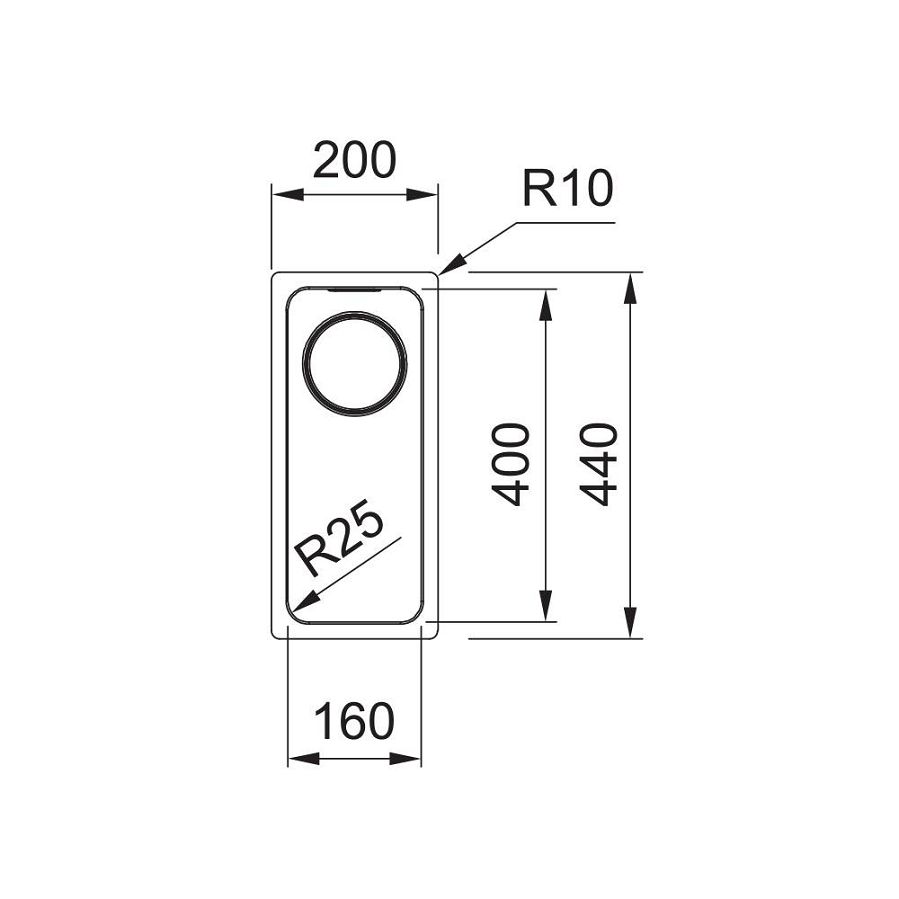 Franke sudoper Mythos MYX 110-16