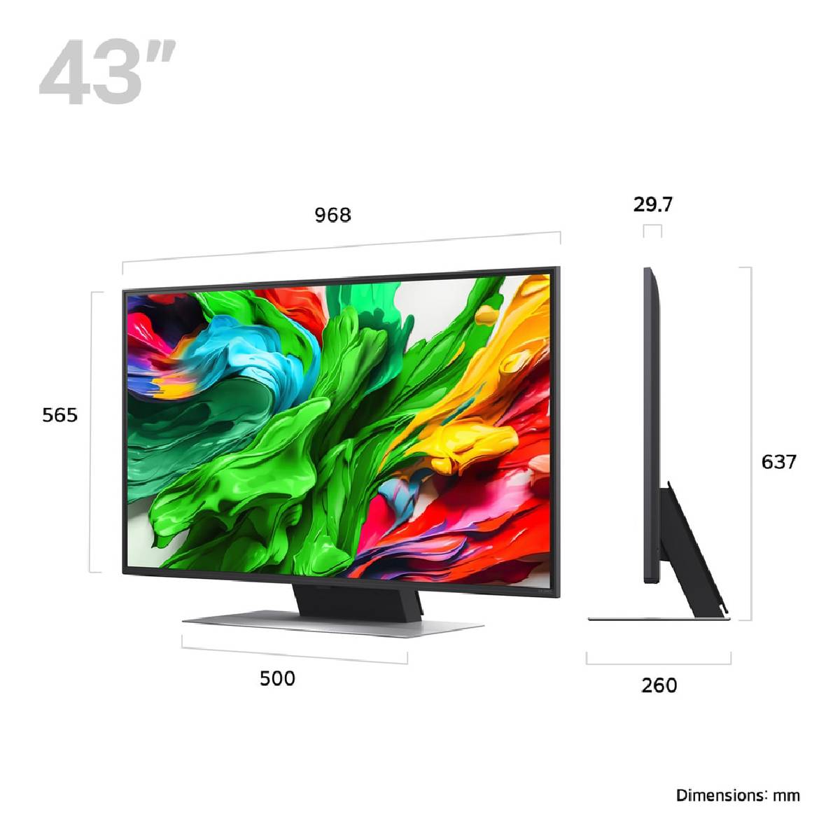 LG 43'' 43QNED87A3D QNED UHD 4K Smart