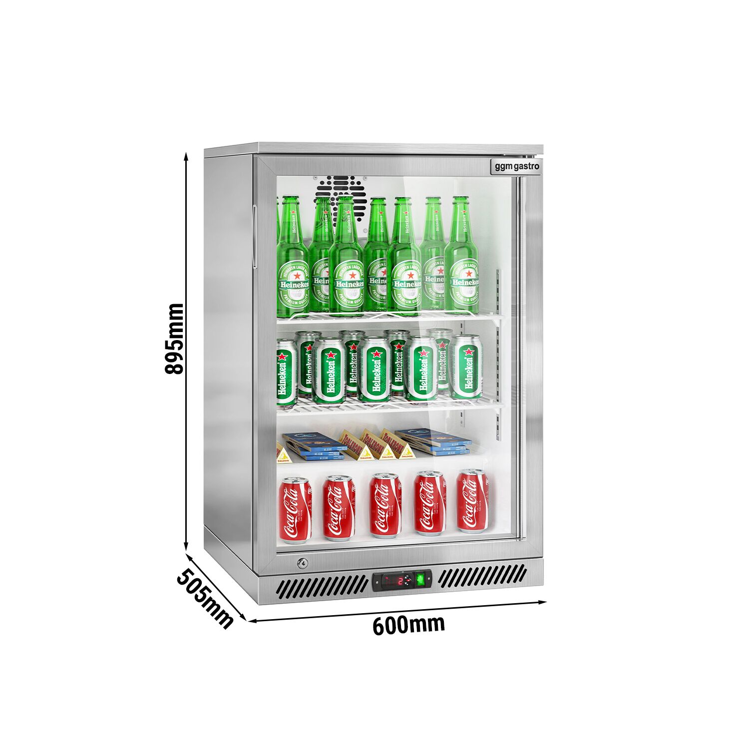 GGM Gastro BKG605EN INOX Barski hladnjak 130l