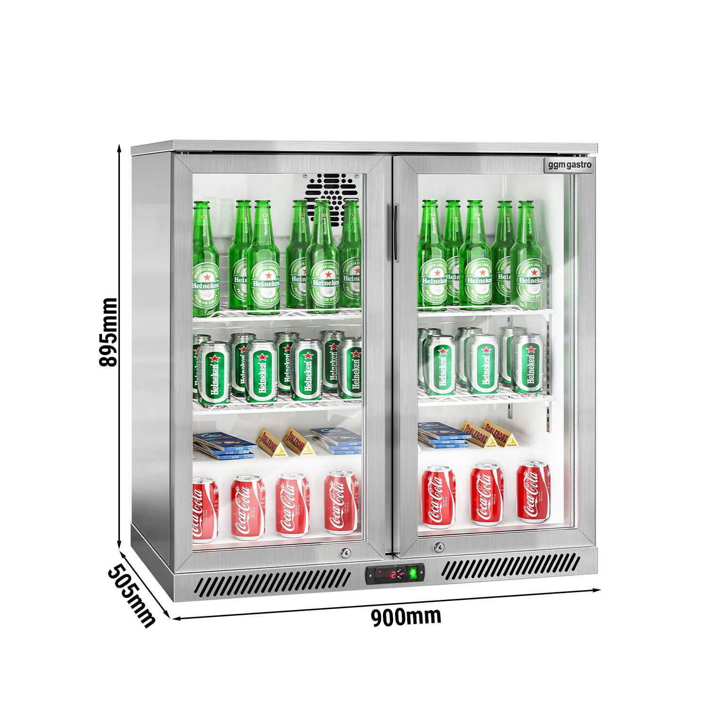 GGM Gastro BKG905E INOX Barski hladnjak 220l