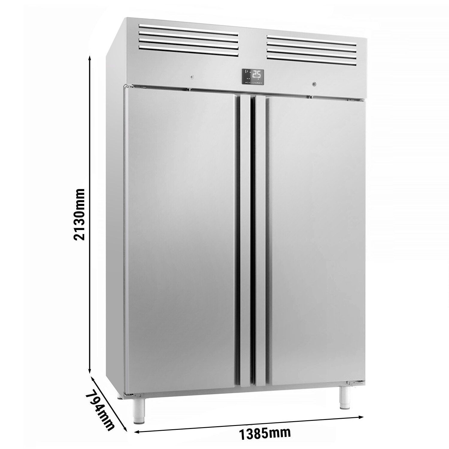 GGM Gastro KGI148T2 GN 2/1 PREMIUM Plus Inox hladnjak 1240l