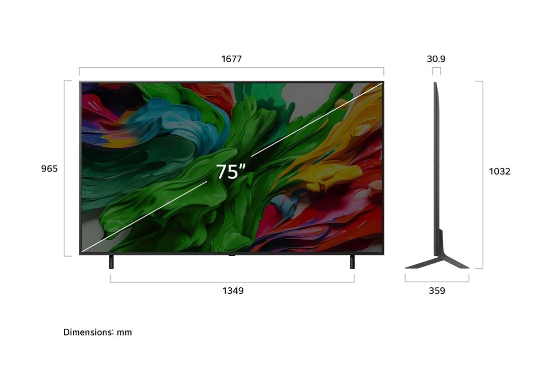 LG 75'' 75QNED87A3B QNED MiniLED 4K