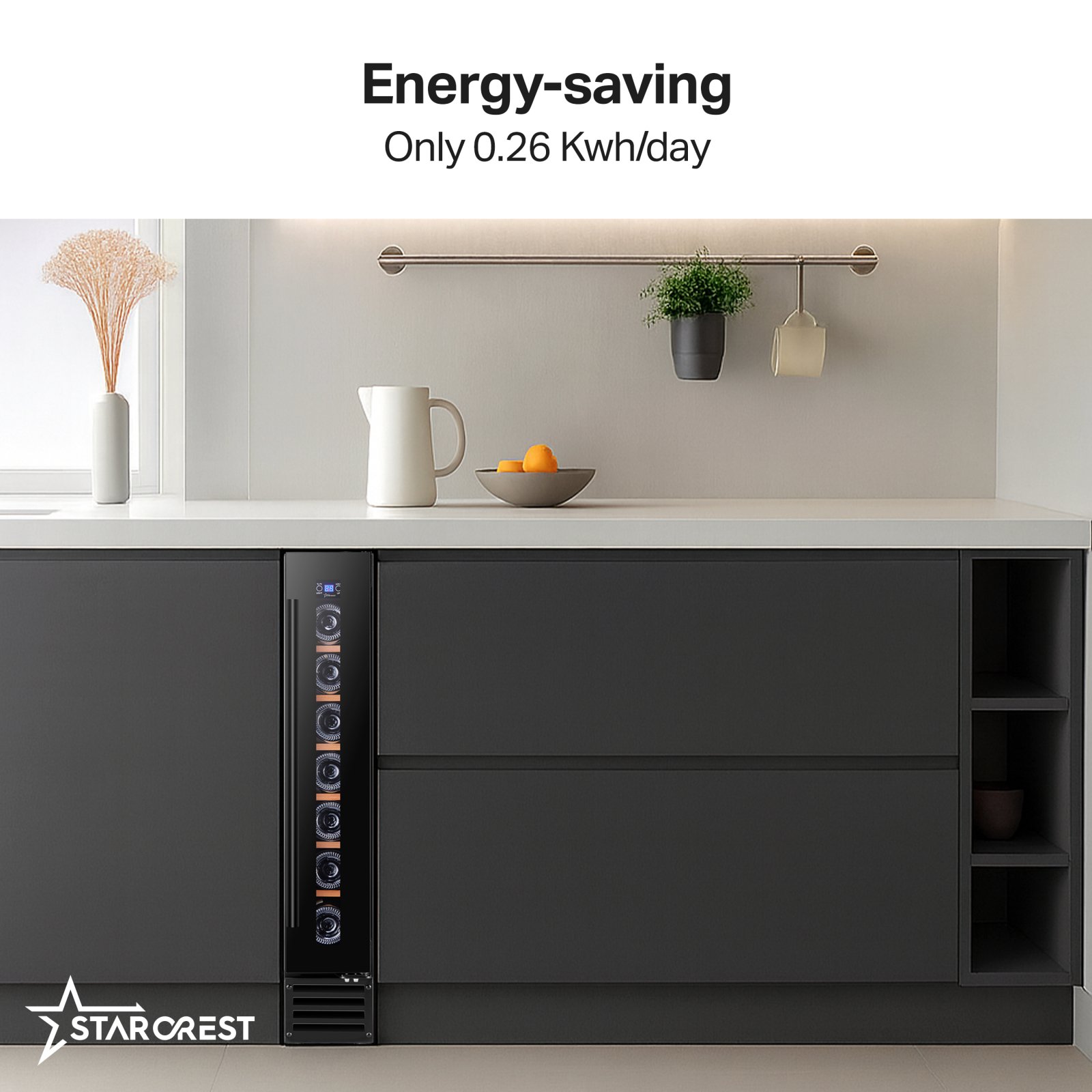 STARCREST SWN-1807 Podpultni ugradbeni hladnjak za vino