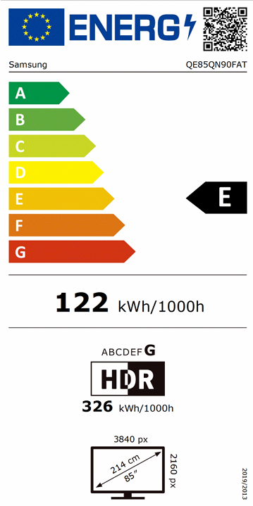 Samsung 85'' QE85QN90FATXXH Neo 4K UHD QLED